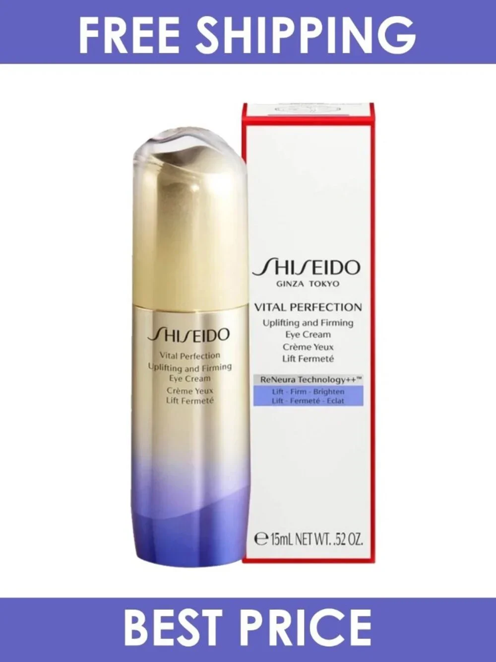 Shiseido Vital Perfection Uplifting Firming Eye Cream 15ml New